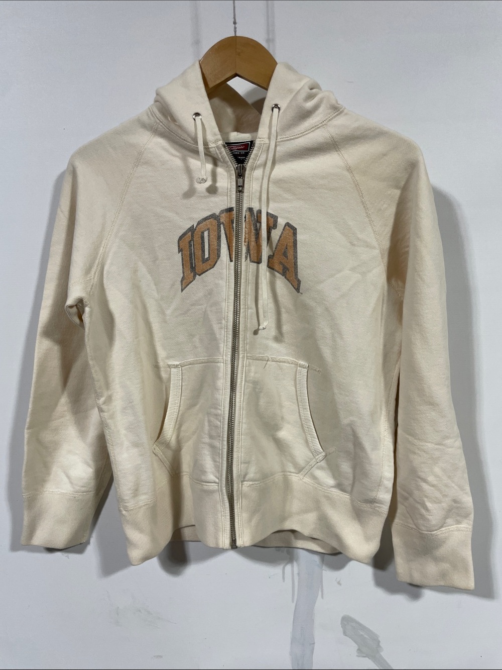 Iowa Cream Zip-Up Hoodie